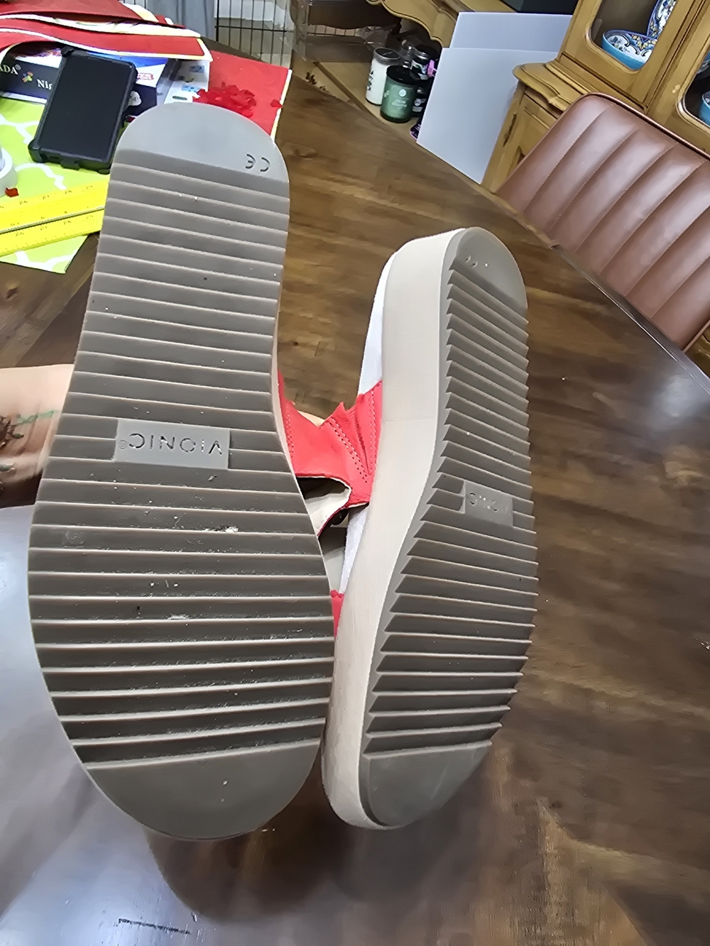 Women's Red Slide Sandals by (unknown) - Picture 8 of 11